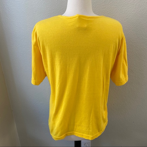 Vintage magic memories yellow paint stroke tee M - Picture 3 of 5